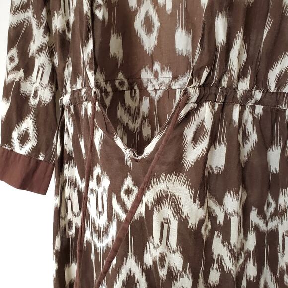 Lightweight Swim Coverup Deep V Dress - Picture 4 of 5